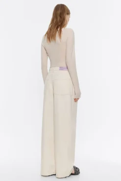 Hot BIMBA Y LOLA Pantalon Denim Pinzas Crudo