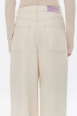 Hot BIMBA Y LOLA Pantalon Denim Pinzas Crudo