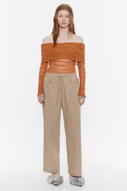 Cheap BIMBA Y LOLA Pantalon Jogger Algodon Camel