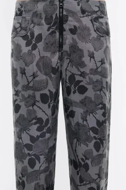 New BIMBA Y LOLA Pantalon Recto Fluido Canary Camo Caqui