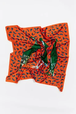 Hot BIMBA Y LOLA Panuelo Acuarela Patos Y Peces Naranja