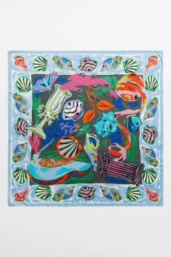 Sale BIMBA Y LOLA Panuelo Bodegon Marco Caracolas Antracita