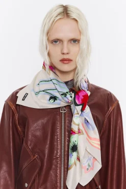 Best BIMBA Y LOLA Panuelo Flores Blanco