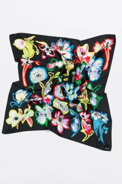 Fashion BIMBA Y LOLA Panuelo Flores Negro