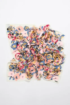 Shop BIMBA Y LOLA Panuelo Flores Rotulador Coral