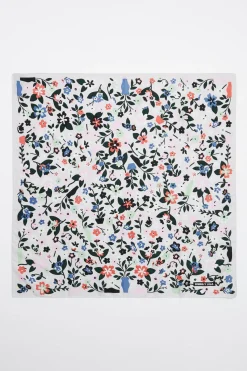 Online BIMBA Y LOLA Panuelo Flores Y Jarrones Naif Blanco