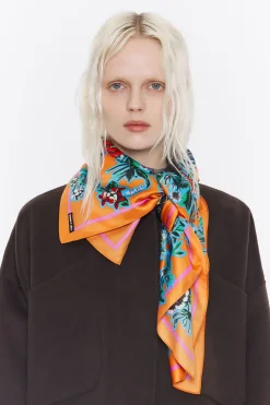 Discount BIMBA Y LOLA Panuelo Jardin Naranja