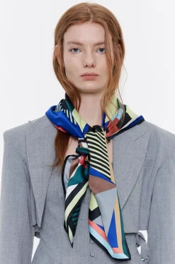 Sale BIMBA Y LOLA Panuelo Logo Geometrico 3D Multicolor