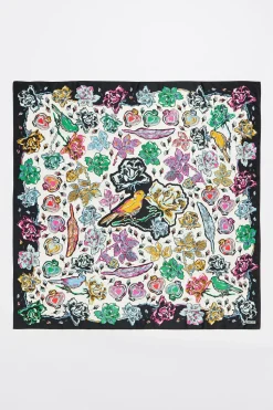 Fashion BIMBA Y LOLA Panuelo Pajaros Blanco