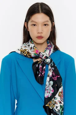 Fashion BIMBA Y LOLA Panuelo Pajaros Blanco