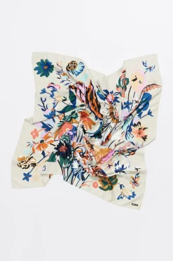 Cheap BIMBA Y LOLA Panuelo Ramo De Flores Blanco