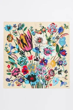 Store BIMBA Y LOLA Panuelo Ramo De Flores Vainilla