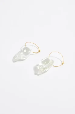 Store BIMBA Y LOLA Pendientes Aro Caracolas Transparentes