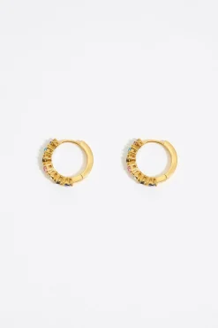 Best BIMBA Y LOLA Pendientes Aro Cristales Multicolores