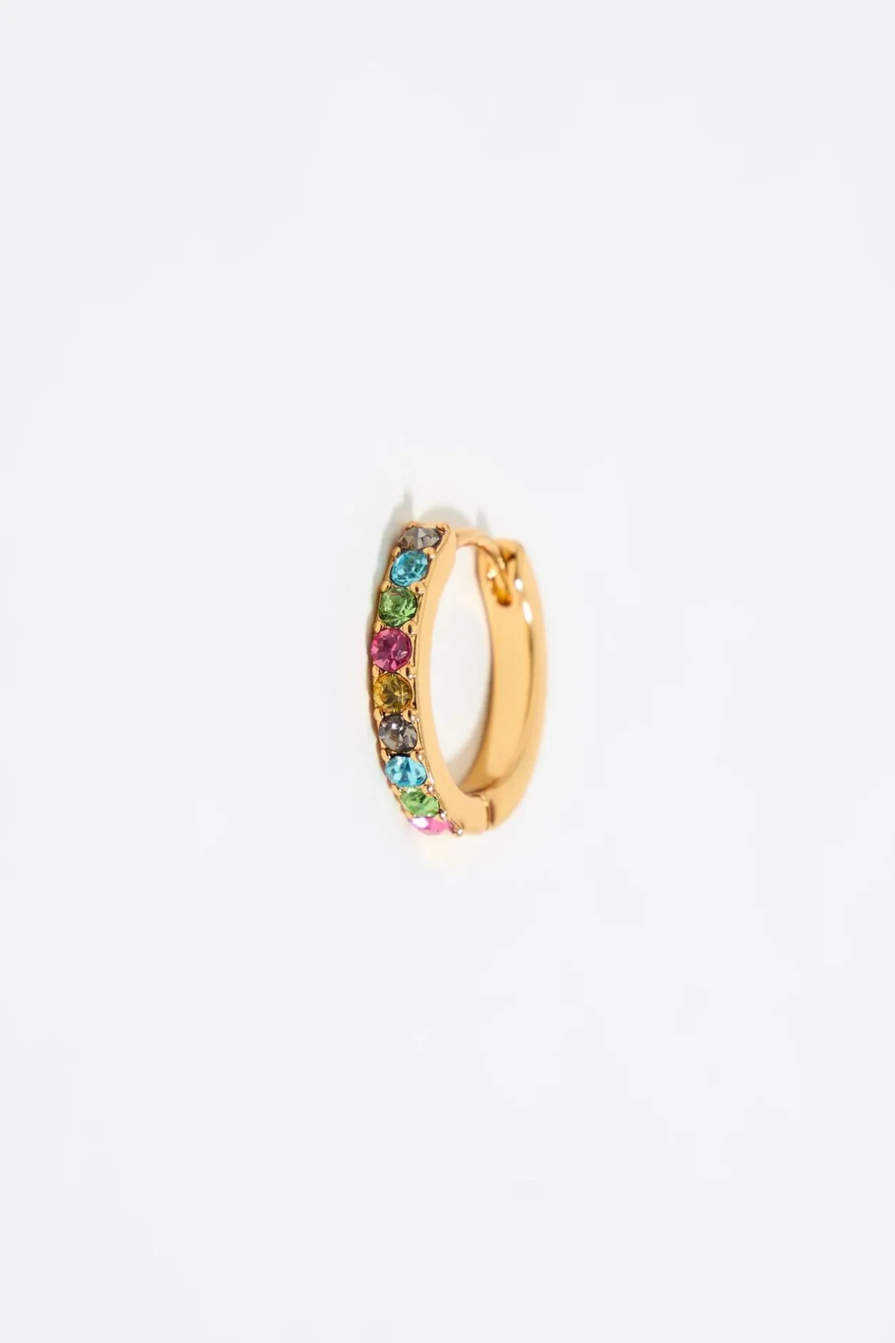 Discount BIMBA Y LOLA Pendientes Aro Dorado Cristales