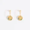 Cheap BIMBA Y LOLA Pendientes Aro Dorado Logo Multipastel