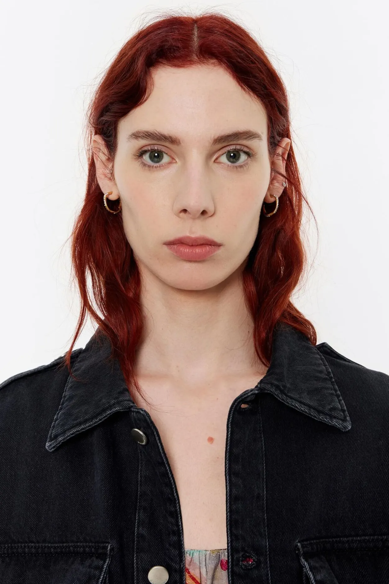 Cheap BIMBA Y LOLA Pendientes Aro Dorado Mate Y Cristales