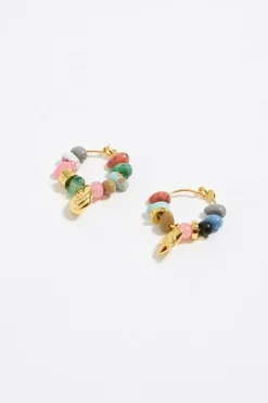 Online BIMBA Y LOLA Pendientes Aro Estrellas De Mar Y Piedras