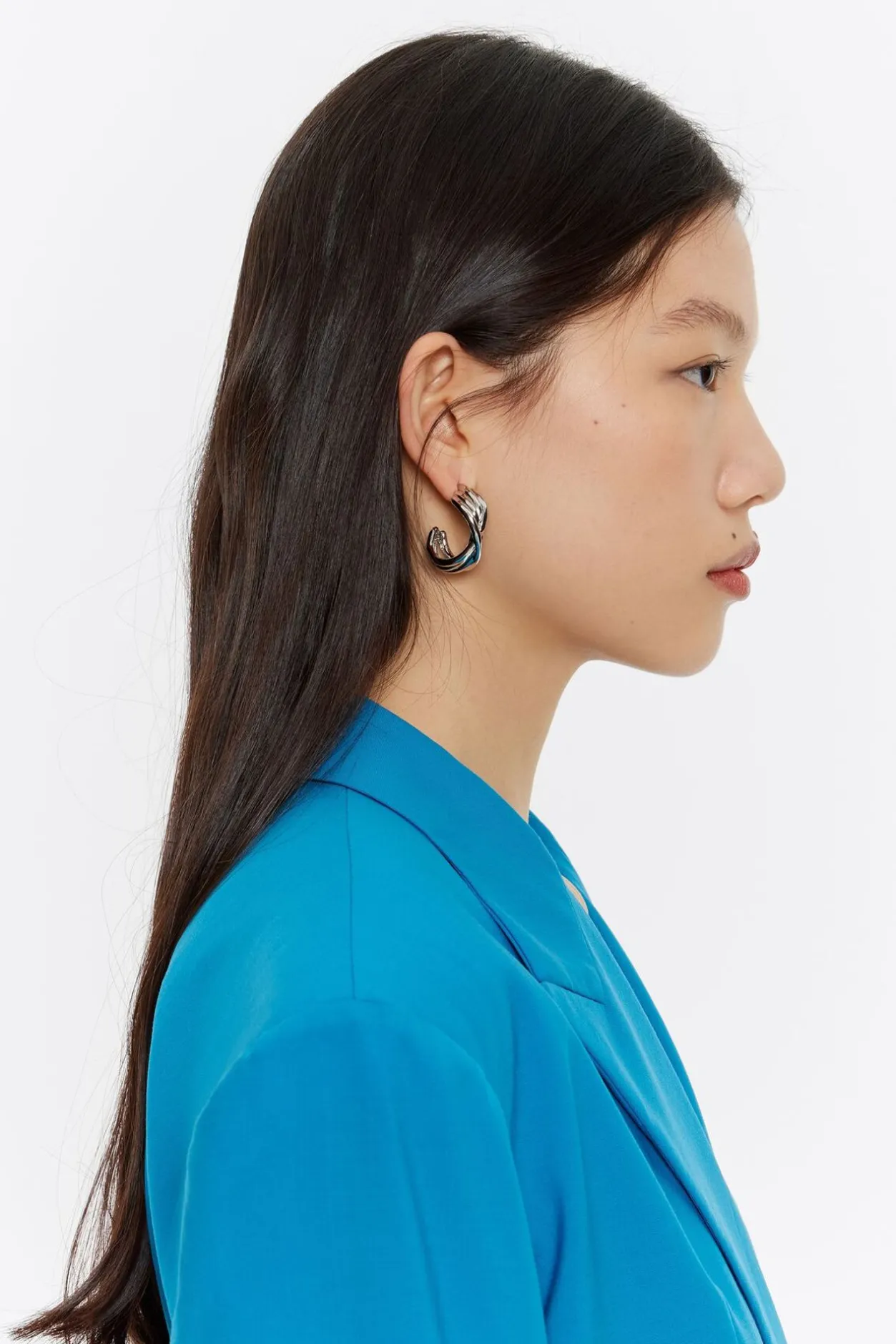 Clearance BIMBA Y LOLA Pendientes Aro Grande Plateados