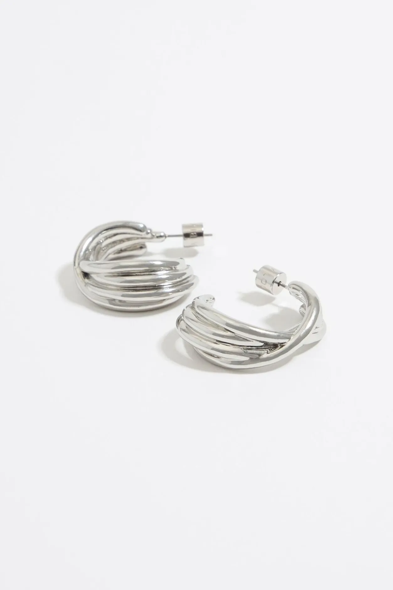 Clearance BIMBA Y LOLA Pendientes Aro Grande Plateados