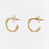 Flash Sale BIMBA Y LOLA Pendientes Aro Irregular Dorados