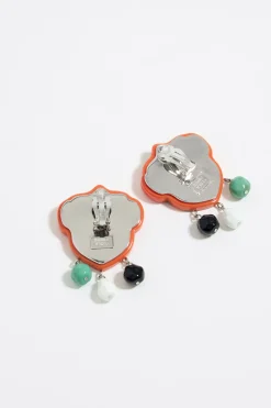 Store BIMBA Y LOLA Pendientes Camaleones Resina Multicolor