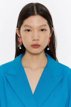 Store BIMBA Y LOLA Pendientes Camaleones Resina Multicolor