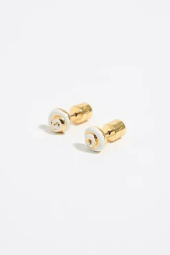 Cheap BIMBA Y LOLA Pendientes Caracolas Marfil