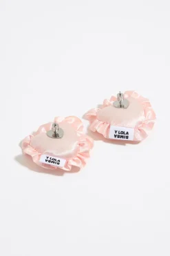 Hot BIMBA Y LOLA Pendientes Cojines Rosa Y Cristales