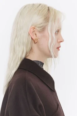 Best BIMBA Y LOLA Pendientes Corazon Piedra Rosa