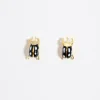 Fashion BIMBA Y LOLA Pendientes Escarabajo Negro