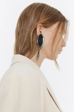 Hot BIMBA Y LOLA Pendientes Espejos Plateados