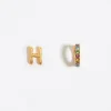 Clearance BIMBA Y LOLA Pendientes Letra H Y Aro Mini Cristales Multicolores