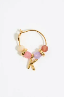 Store BIMBA Y LOLA Pendientes Letra K Piedras Multicolores