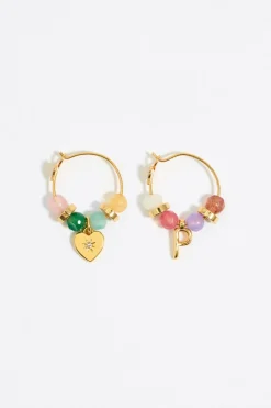 Best Sale BIMBA Y LOLA Pendientes Letra P Piedras Multicolores