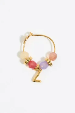 Outlet BIMBA Y LOLA Pendientes Letra Z Piedras Multicolores