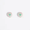 Online BIMBA Y LOLA Pendientes Logo Candy Aguamarina Plateados