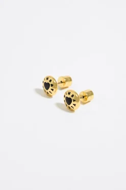 Cheap BIMBA Y LOLA Pendientes Logo Candy Corazon Negro