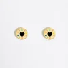 Cheap BIMBA Y LOLA Pendientes Logo Corazon Dorados