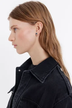 Discount BIMBA Y LOLA Pendientes Logo Corazon Plateados