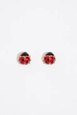 Store BIMBA Y LOLA Pendientes Mini Mariquita Dorados