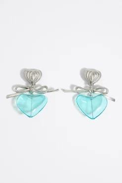 Fashion BIMBA Y LOLA Pendientes Perfume Corazon Vidrio