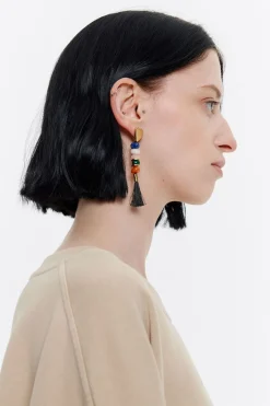 Cheap BIMBA Y LOLA Pendientes Piedras Y Corazones Dorados