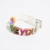 New BIMBA Y LOLA Pulsera Correa Letras Multicolor