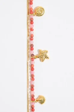Cheap BIMBA Y LOLA Pulsera Doble Estrella De Mar Coral