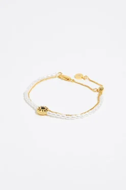 Hot BIMBA Y LOLA Pulsera Doble Logo Candy Perlas Negro