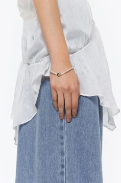 Hot BIMBA Y LOLA Pulsera Doble Logo Candy Perlas Negro