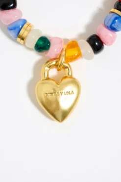 Clearance BIMBA Y LOLA Pulsera Elastica Resina Corazon