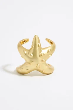 Hot BIMBA Y LOLA Pulsera Estrella De Mar Dorada Mate