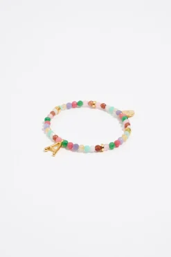 Shop BIMBA Y LOLA Pulsera Letra A Piedras Multicolores